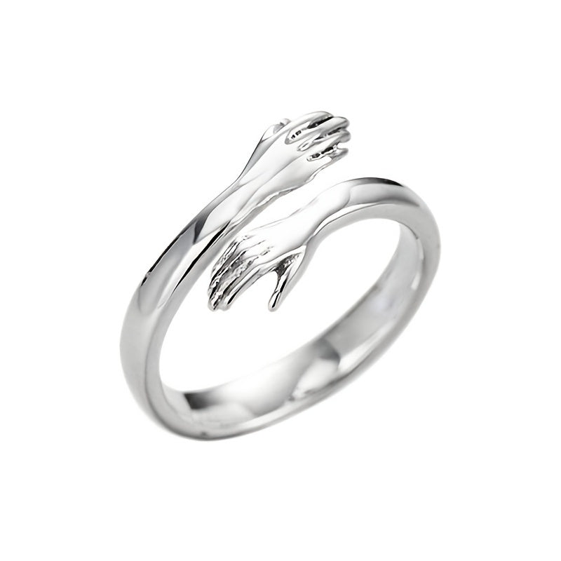 Love Hug Hands Open Ring Jewellery For Women Men