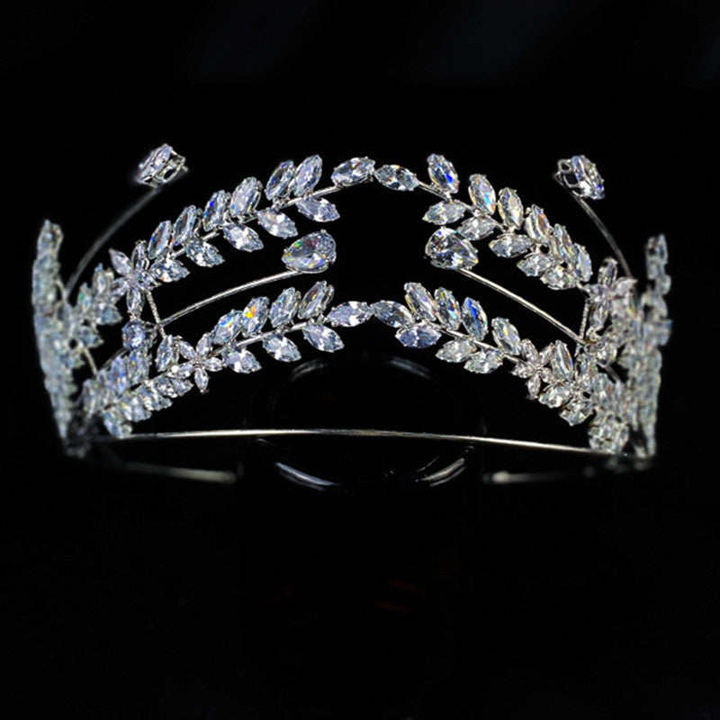 Vintage Queen's Crown Bridal Dress Headwear