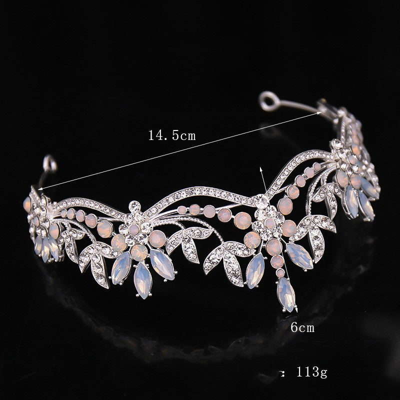 New Crown Tiara Rhinestone Horse Eye Dot Diamond Princess Crown Hair Accessories