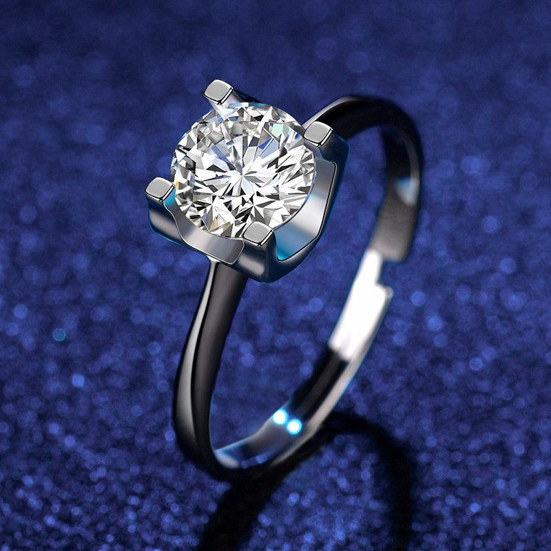 Eight Heart Eight Arrow Zircon Moissanite Ring