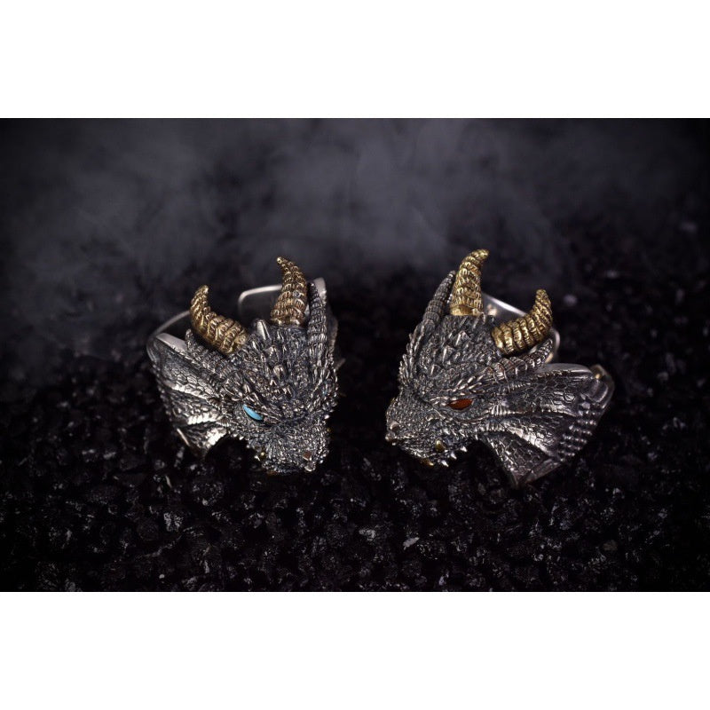 Abyss Magic Dragon Ring Men's Retro Adjustable