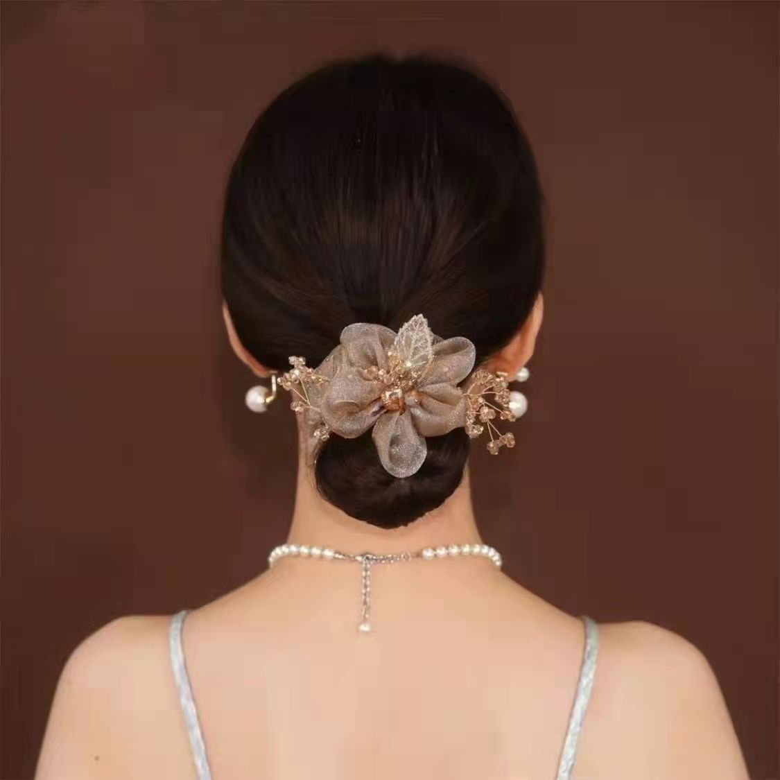 Super Literary Flower Flower Sausage Hair Ring Hair Accessories