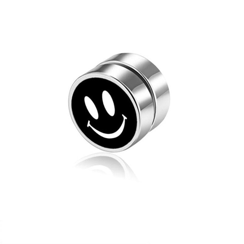 Men's Magnet Dumbbell Titanium Steel Earrings