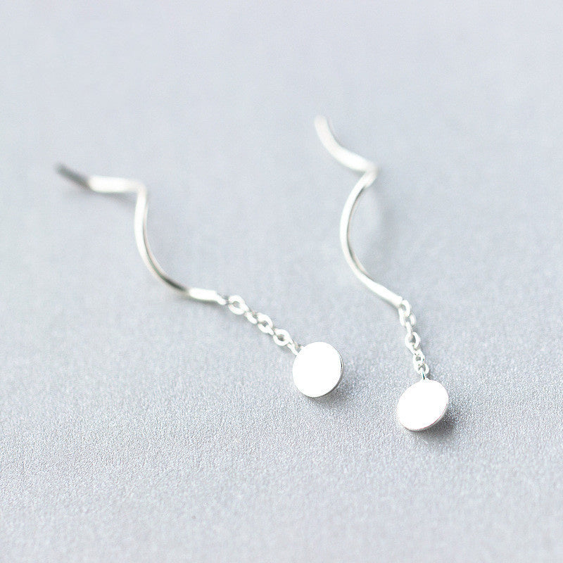 Korean Fashion Sweet Round Wave Earrings