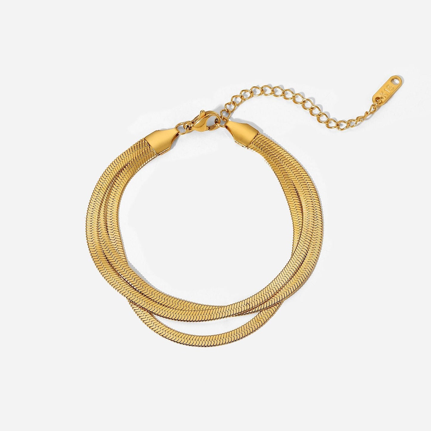 Stackable Stainless Steel Bone Chain Bracelet Ladies Jewelry