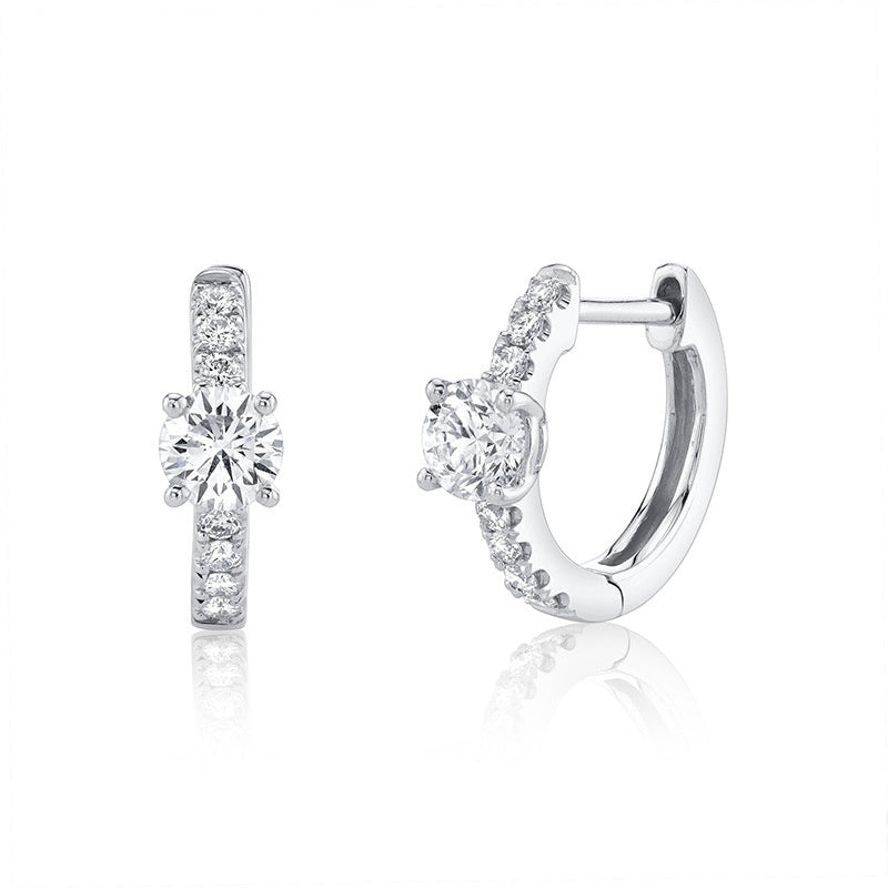 Lighter Earrings With Diamond Poppers