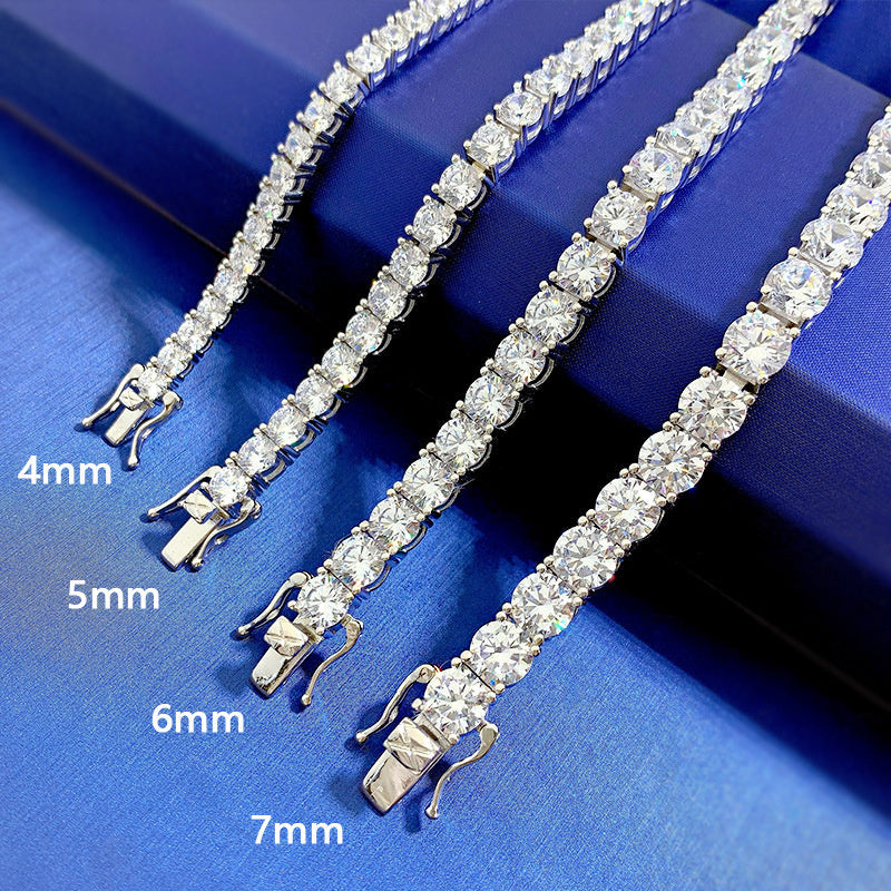 New 925 Silver New High Carbon Diamond Bracelet