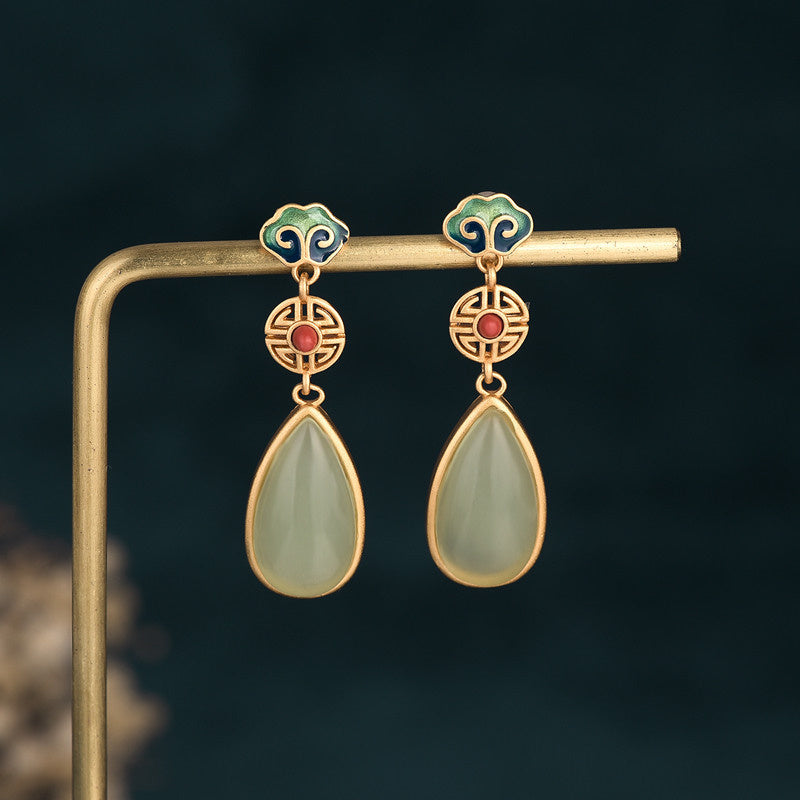 Women's Fashion Personality Colored Enamel Earrings