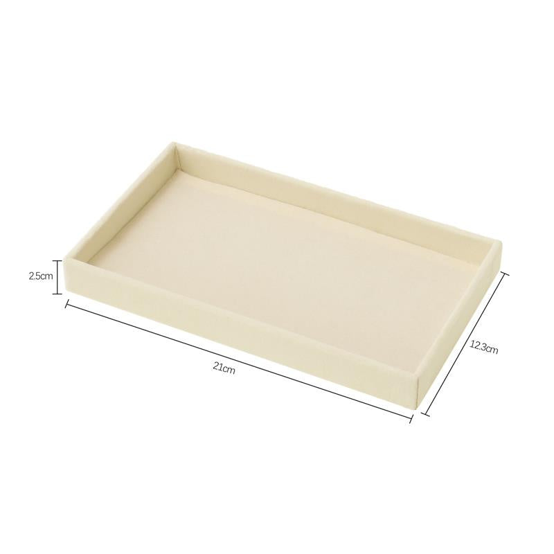 Hot Sales Fashion Portable Velvet Jewelry Ring Jewelry Display Organizer Box Tray Holder Earring Jewelry Storage Case Showcase