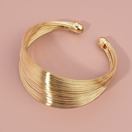 Fashion Personality Geometric Layered Bangle