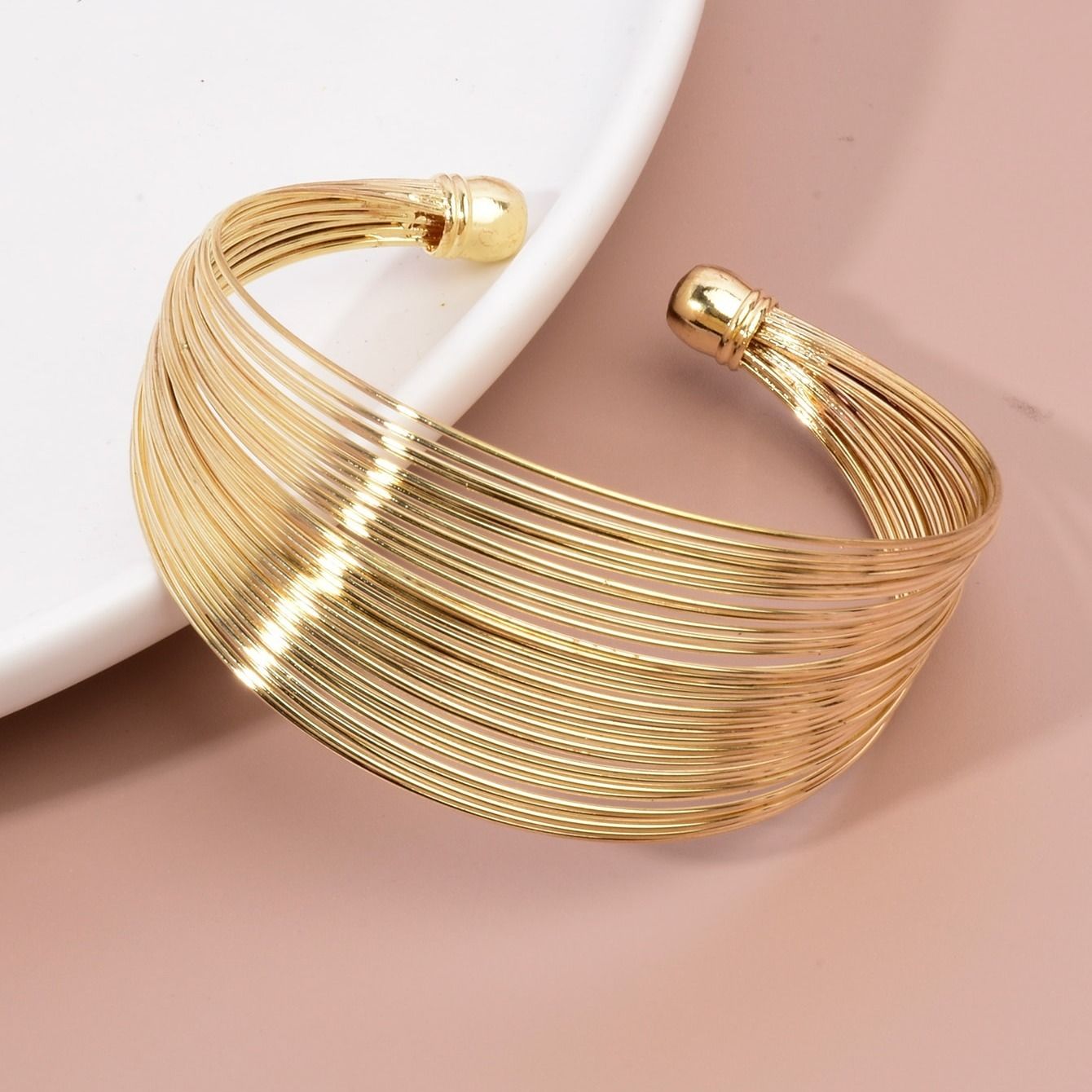 Fashion Personality Geometric Layered Bangle
