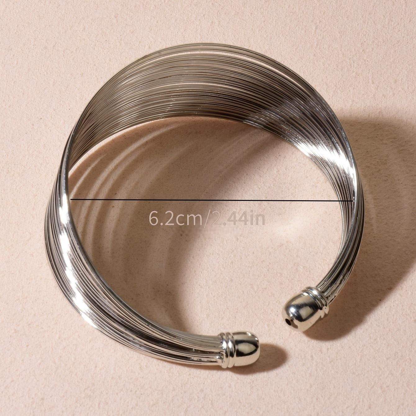 Fashion Personality Geometric Layered Bangle
