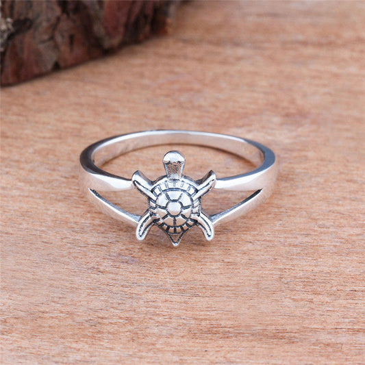 Creative Vintage Cute Animal Turtle Ring Ladies Wedding Party Jewelry Gift