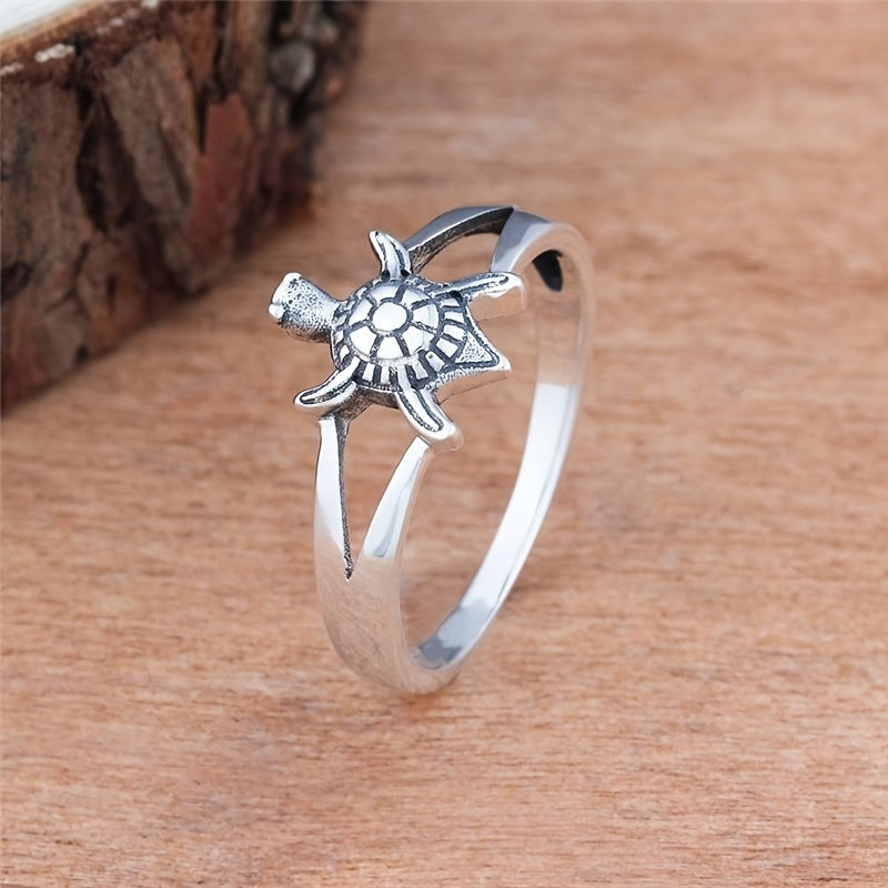 Creative Vintage Cute Animal Turtle Ring Ladies Wedding Party Jewelry Gift