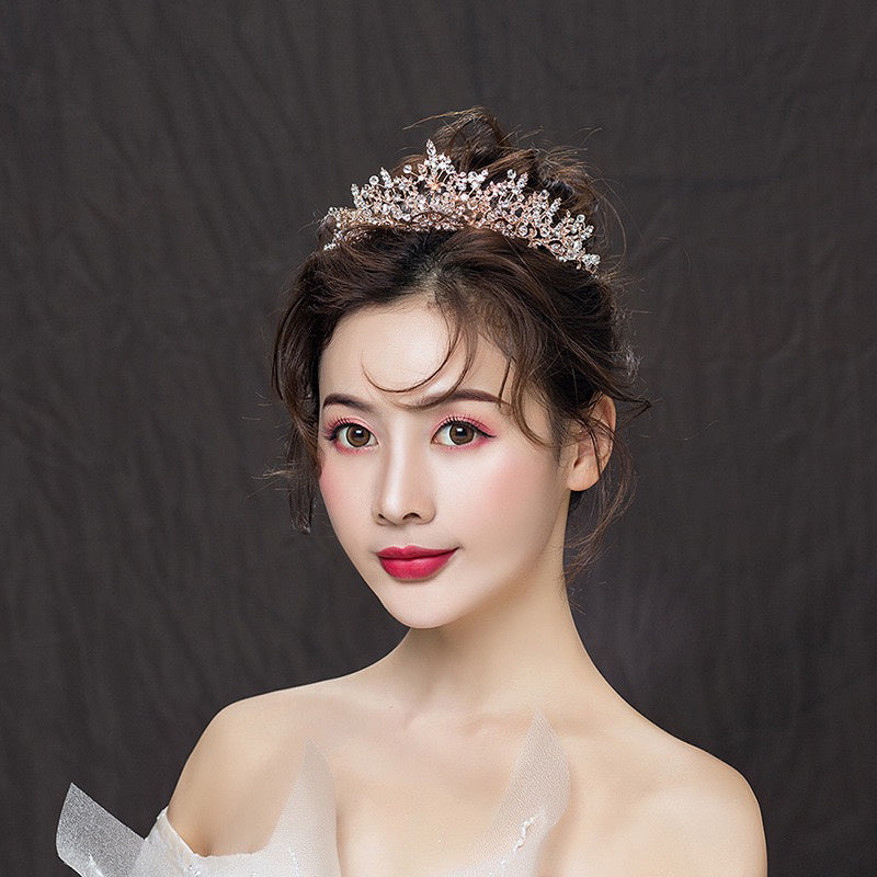 High-grade Crystal Korean Wedding Fairy Wedding Headdress