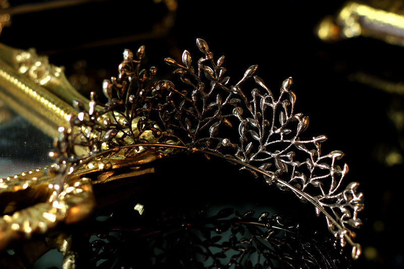 Baroque Retro Twig Navy Blue Headband