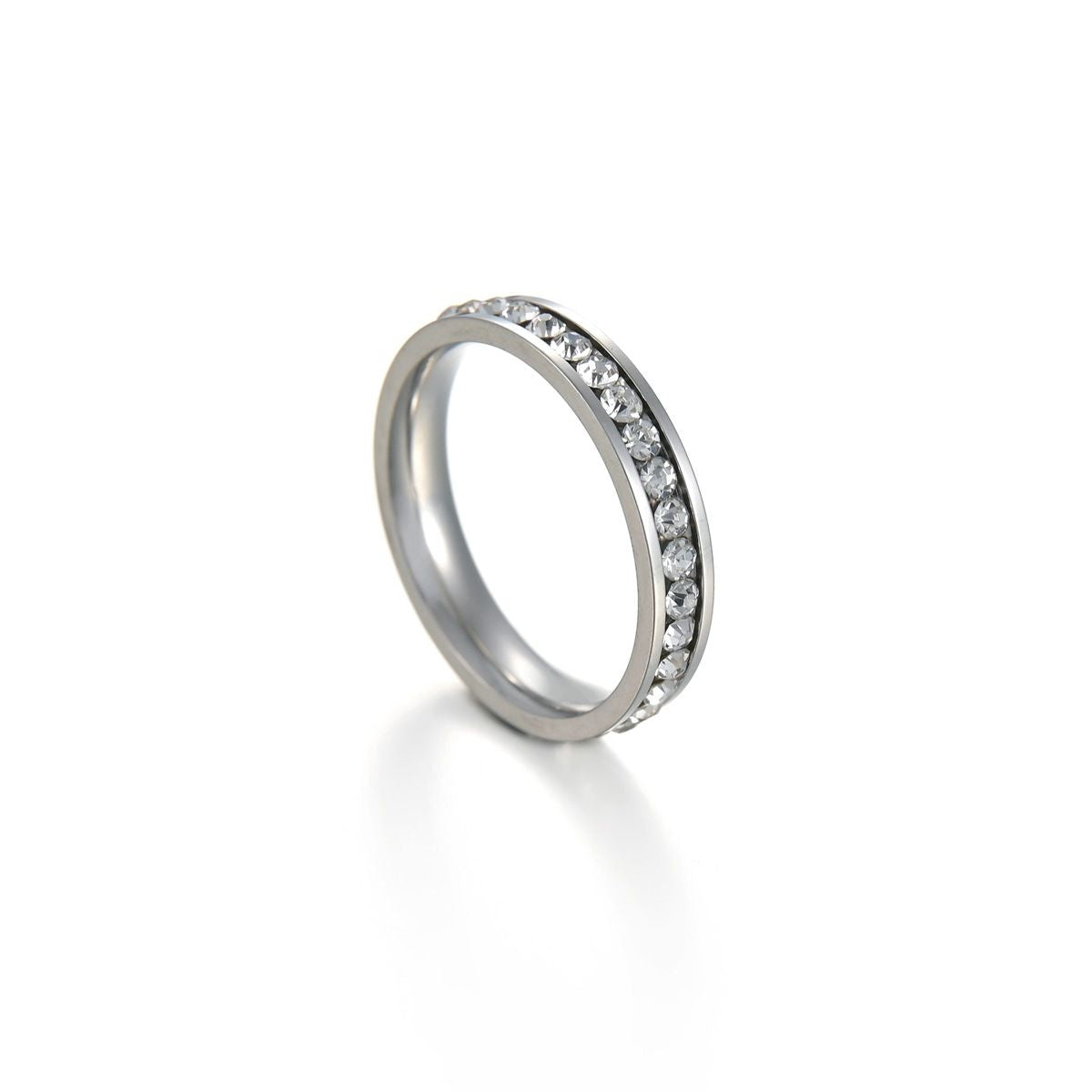 Women's Simple Classic Single Row Diamond Ring