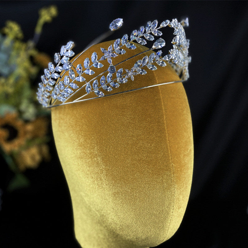 Vintage Queen's Crown Bridal Dress Headwear