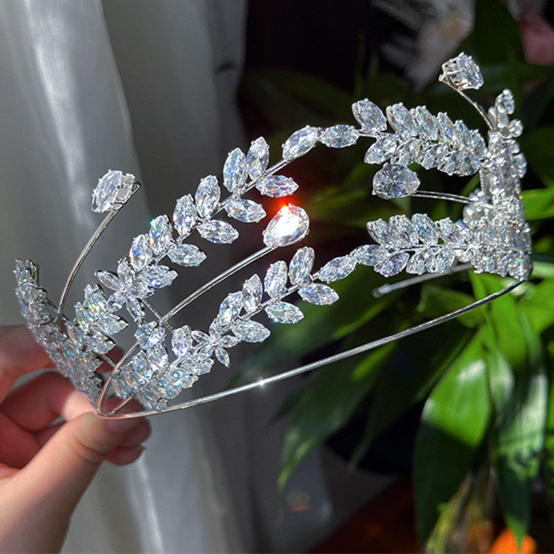 Vintage Queen's Crown Bridal Dress Headwear