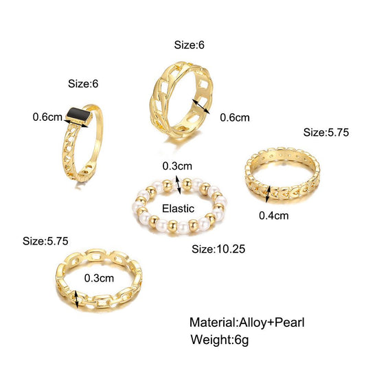 Personalized Fashion Light Purple Diamond Ring Set