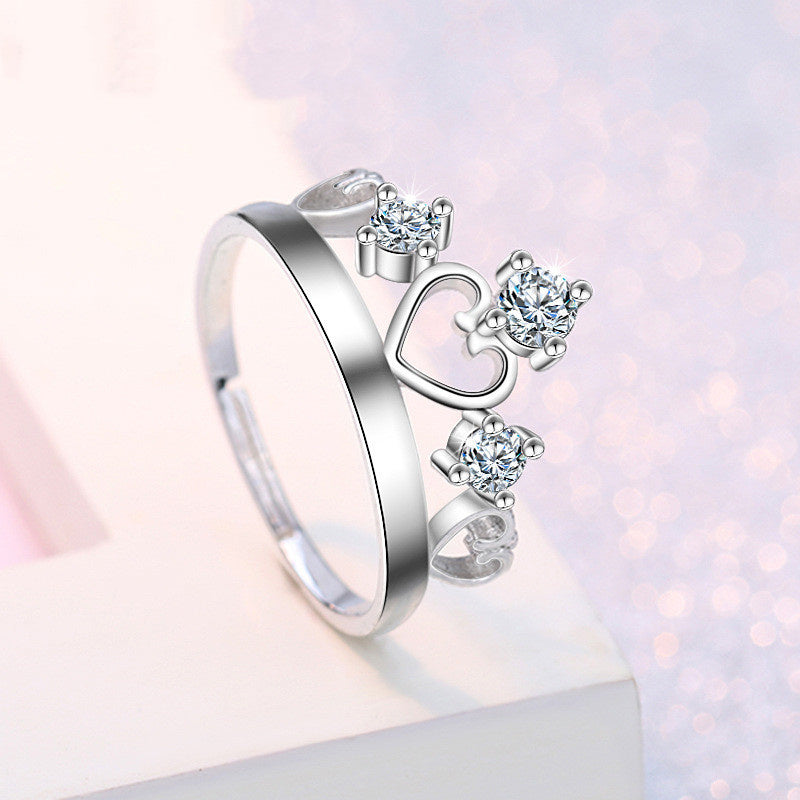 Eight Heart Eight Arrow Zircon Moissanite Ring