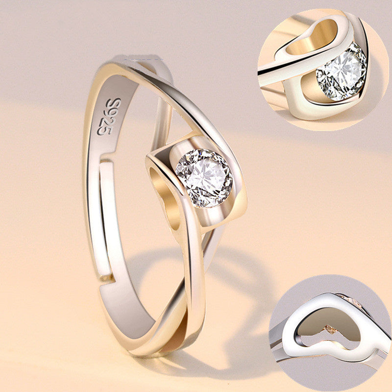 Eight Heart Eight Arrow Zircon Moissanite Ring
