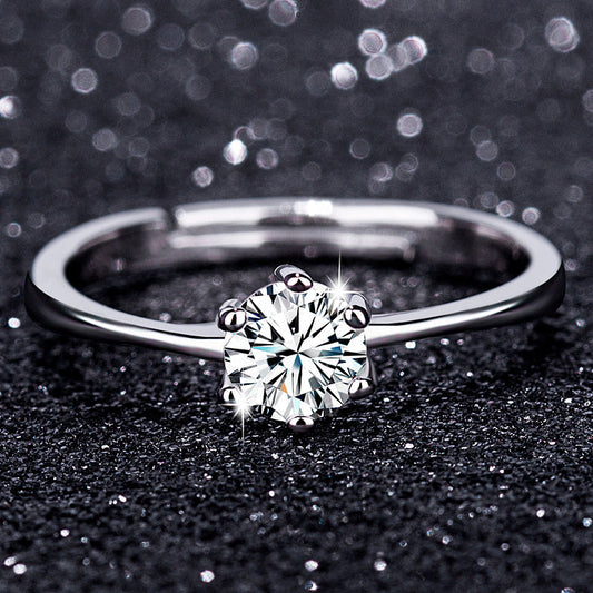 Eight Heart Eight Arrow Zircon Moissanite Ring