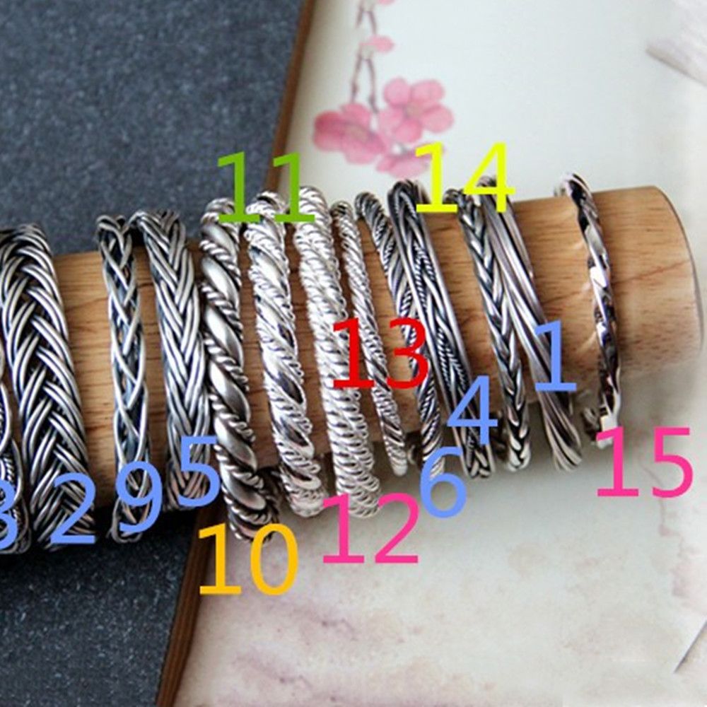 Sterling Silver Bracelet Retro Old Matte Handmade