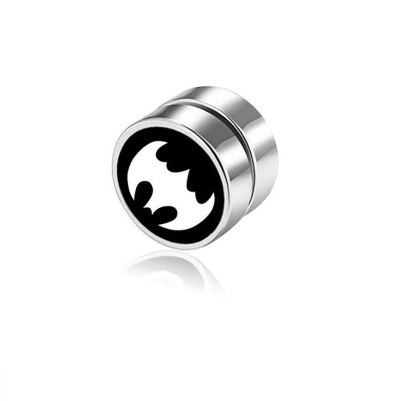 Men's Magnet Dumbbell Titanium Steel Earrings