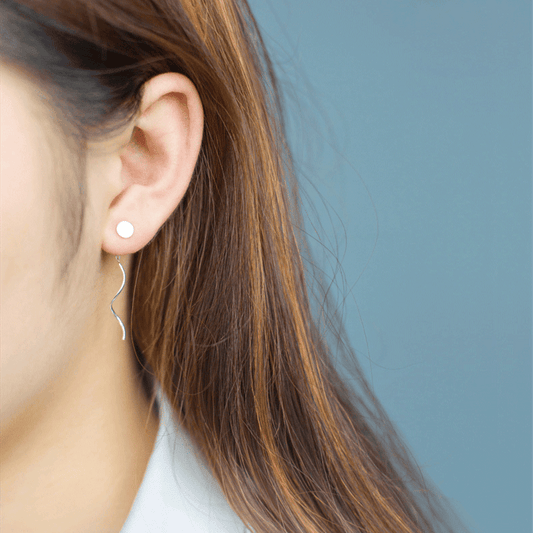 Korean Fashion Sweet Round Wave Earrings