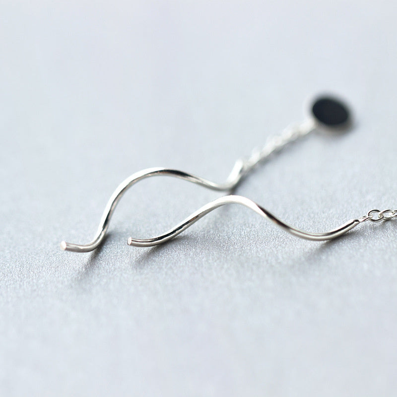 Korean Fashion Sweet Round Wave Earrings