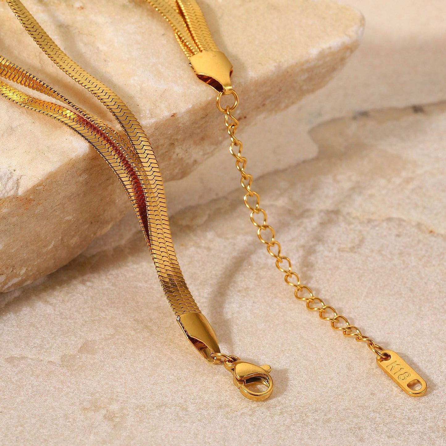 Stackable Stainless Steel Bone Chain Bracelet Ladies Jewelry