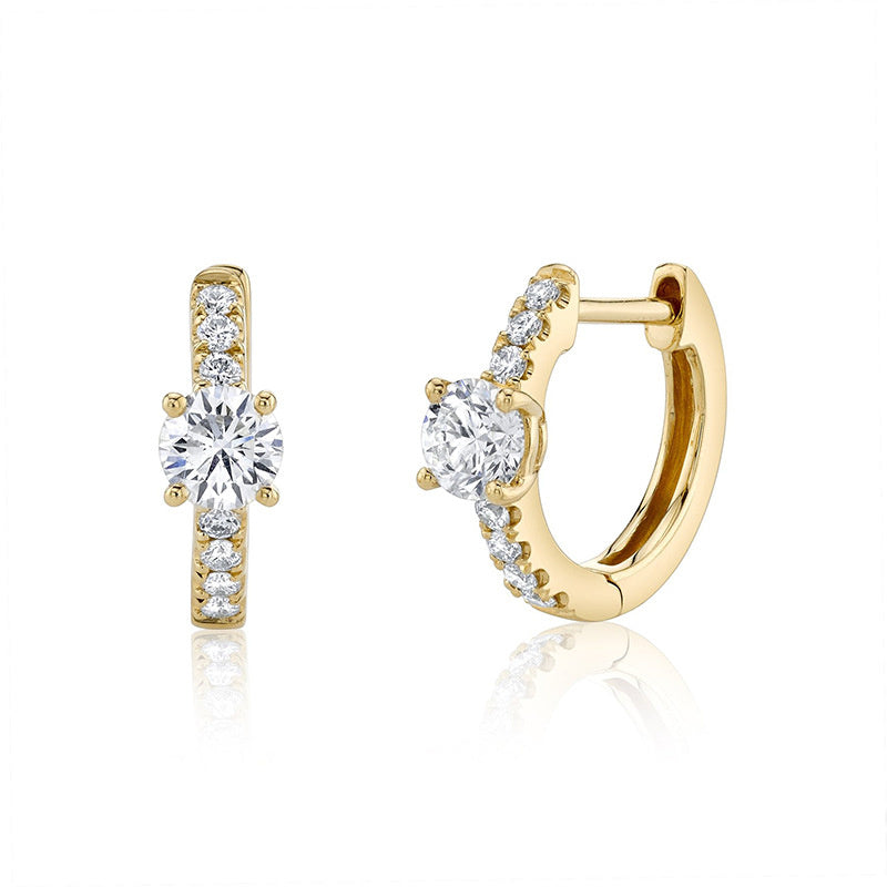 Lighter Earrings With Diamond Poppers