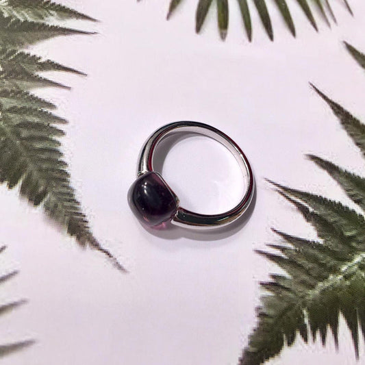 Japanese And Korean Design Sense Jewel Candy Bun Small Sugar Ring