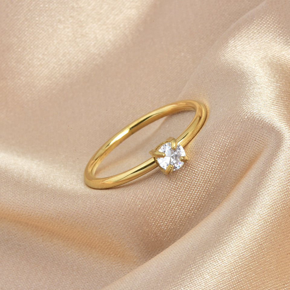 Simple And Colorfast Casting Ring Ring Jewelry