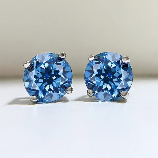 Fashion Earrings 925 Silver High Carbon Diamond