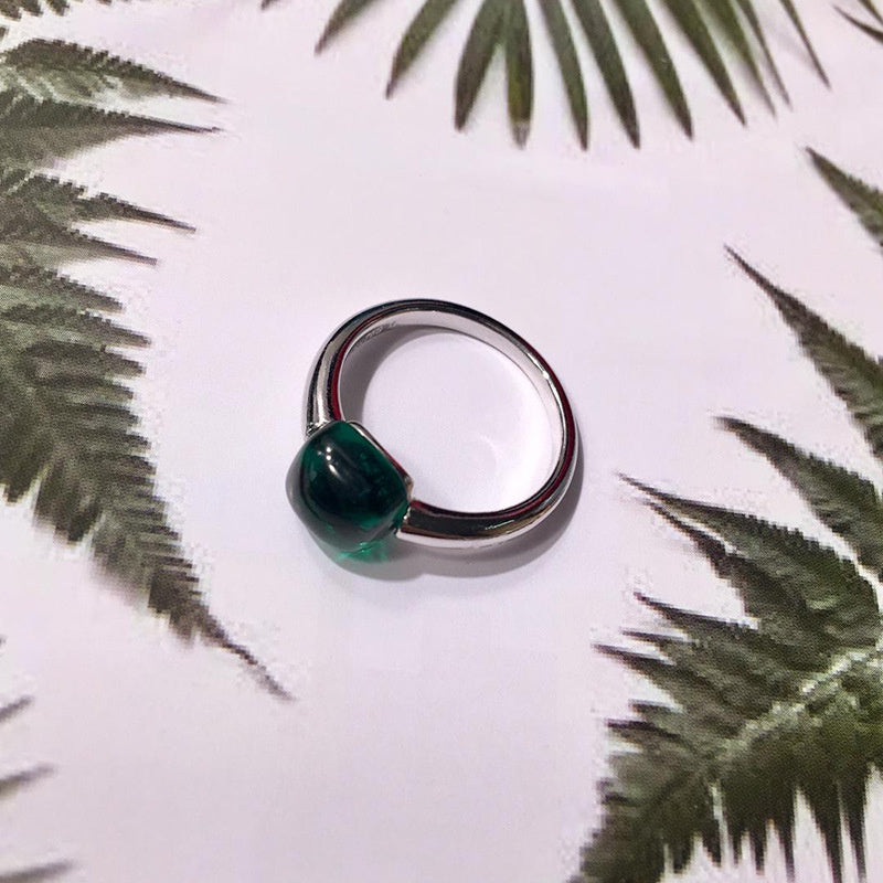 Japanese And Korean Design Sense Jewel Candy Bun Small Sugar Ring