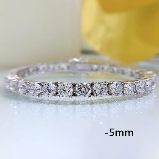 New 925 Silver New High Carbon Diamond Bracelet