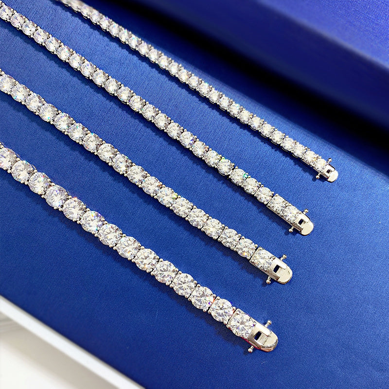 New 925 Silver New High Carbon Diamond Bracelet