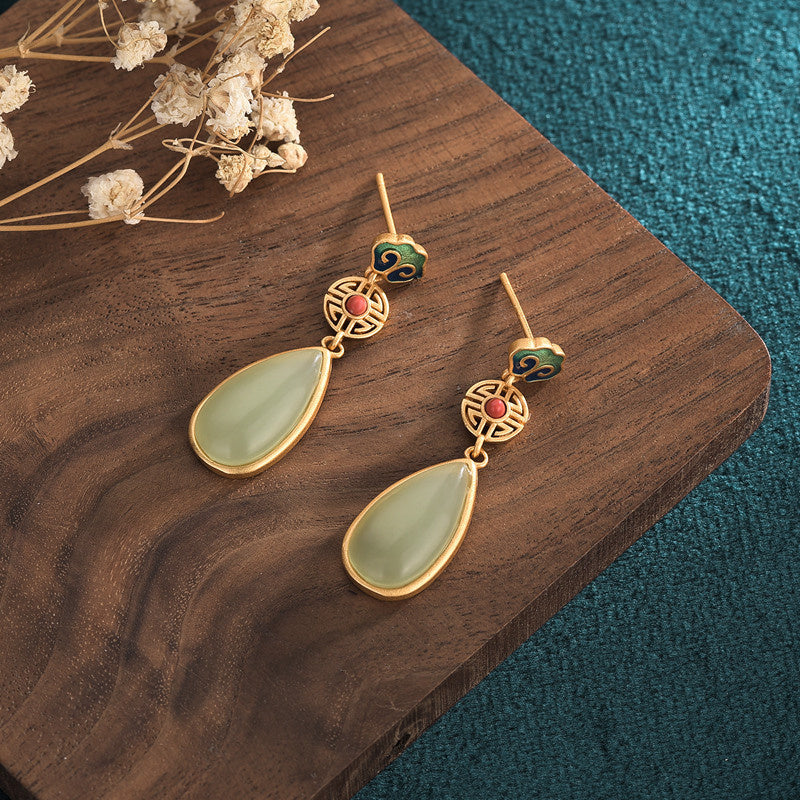 Women's Fashion Personality Colored Enamel Earrings