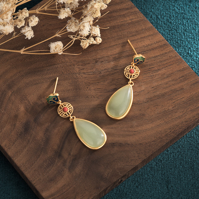 Women's Fashion Personality Colored Enamel Earrings