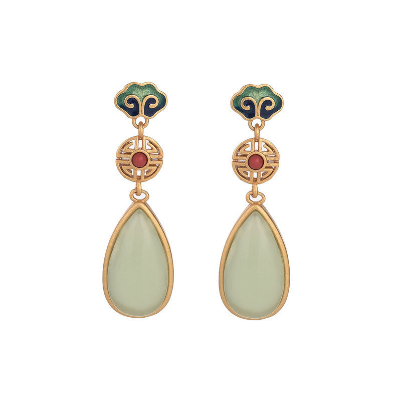 Women's Fashion Personality Colored Enamel Earrings