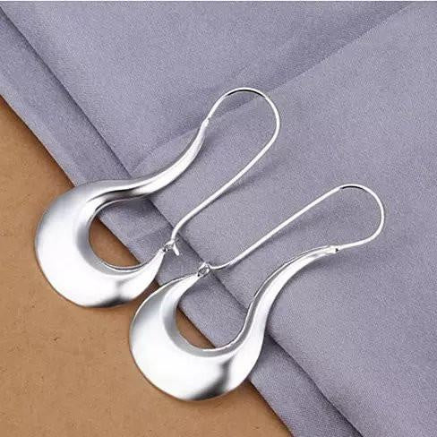 Moon Dance Gold And Silver Crescent Earrings